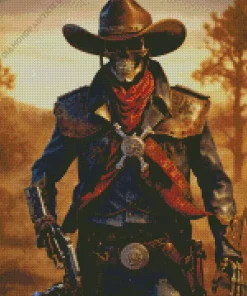 Cowboy Skeleton Diamond Painting