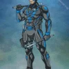 Dick Grayson Nightwing Diamond Painting