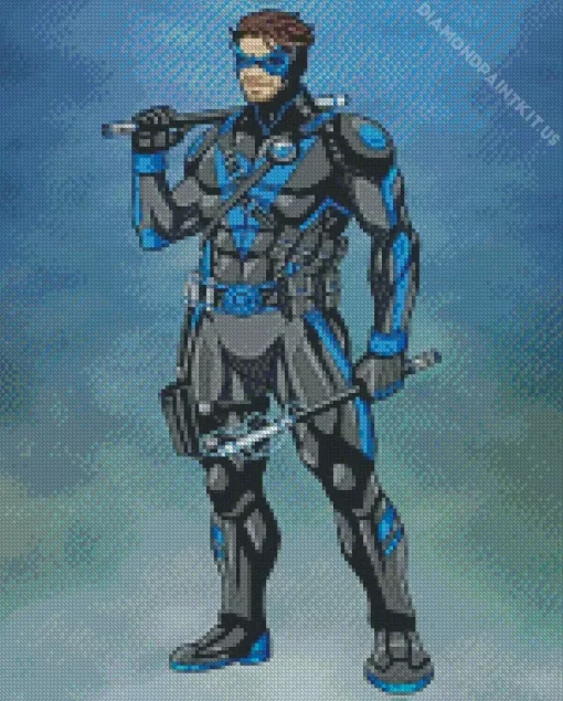 Dick Grayson Nightwing Diamond Painting