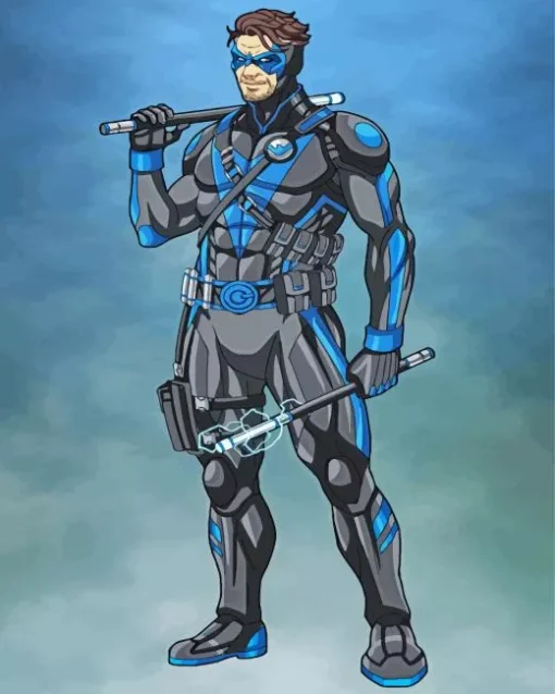 Dick Grayson Nightwing Diamond Painting