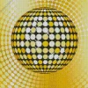 Disco Ball Gold Art Diamond Painting