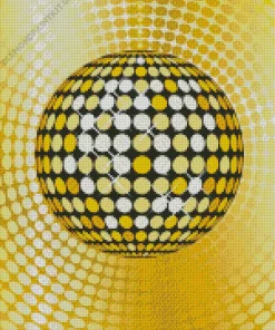 Disco Ball Gold Art Diamond Painting