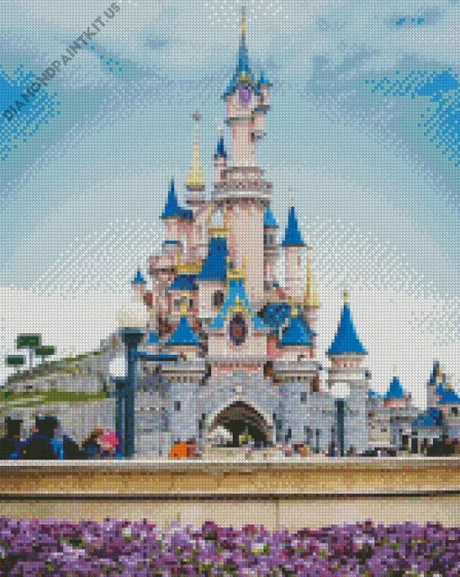 Disney Castle France Art Diamond Painting