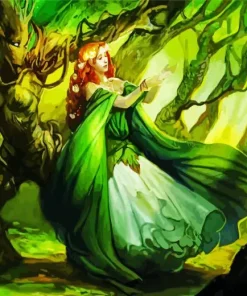 Dnd Dryad Art Diamond Painting