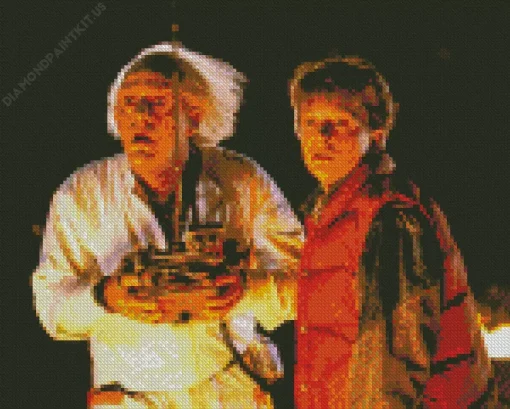 Doc And Marty Mcfly Art Diamond Painting