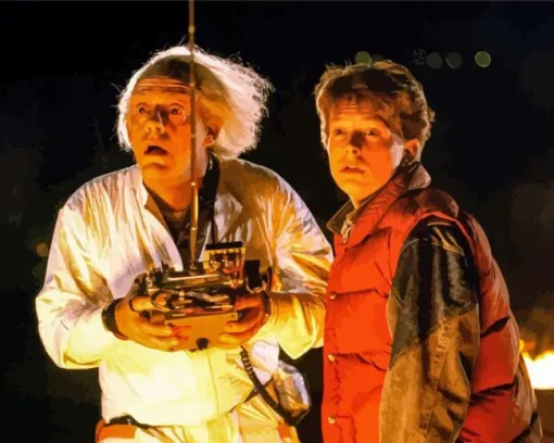 Doc And Marty Mcfly Art Diamond Painting