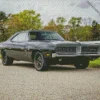 Dodge Charger Black Matte Diamond Painting