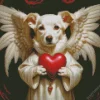 Dog Angel And Heart Diamond Painting