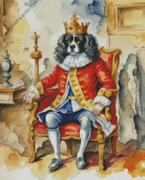 Dog King Art Diamond Painting