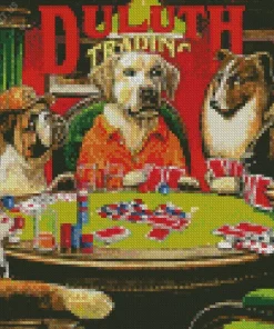 Dogs Gambling Diamond Painting