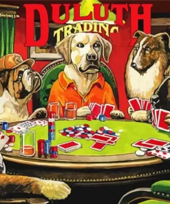 Dogs Gambling Diamond Painting