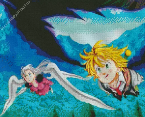 Elizabeth And Meliodas Art Diamond Painting