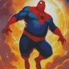 Fat Spiderman Art Diamond Painting