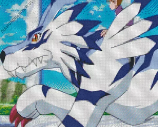 Garurumon Digimon Adventure Diamond Painting