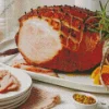 Glazed Ham Dish Diamond Painting