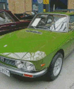 Green Lancia Car Diamond Painting