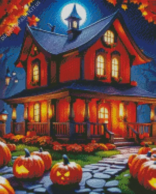 Halloween House Diamond Painting