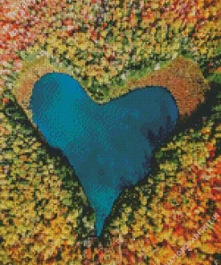 Heart Lake Canada Diamond Painting