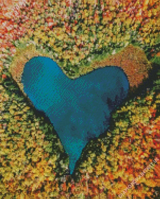 Heart Lake Canada Diamond Painting