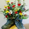 Hiking Boots With Flowers Diamond Painting