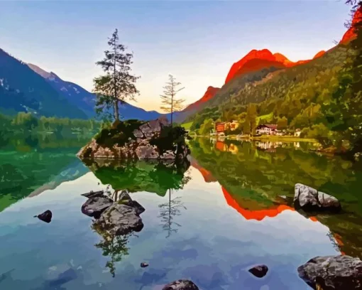 Hintersee Lake Diamond Painting