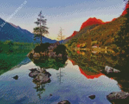 Hintersee Lake Diamond Painting