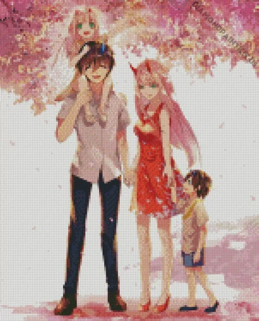 Hiro And Zero Two Diamond Painting