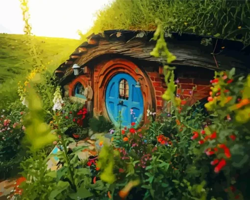 Hobbiton House Diamond Painting