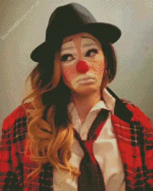 Hobo Clown Woman Diamond Painting