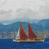 Hokulea Boat Diamond Painting