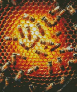 Honey Bee Hive Art Diamond Painting