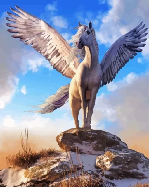 Horse With Wings Diamond Painting