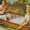 Lovers On Boat Art Diamond Painting