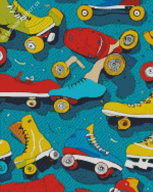 Roller Skates Diamond Painting