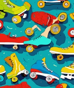 Roller Skates Diamond Painting