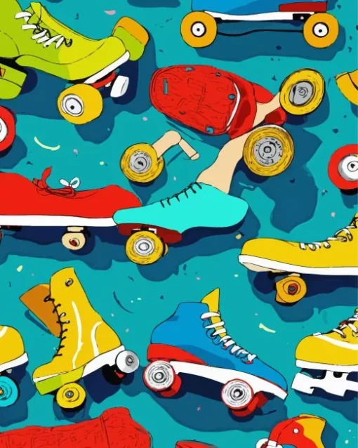 Roller Skates Diamond Painting