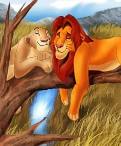 Simba And Nala Art Diamond Painting