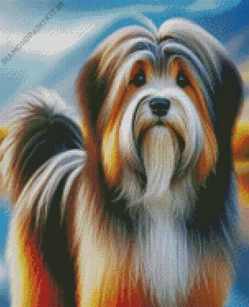 Tibetan Terrier Dog Diamond Painting