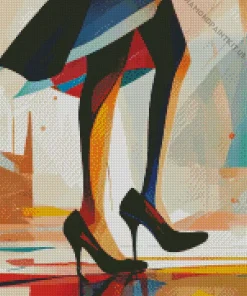 Woman High Heels Diamond Painting