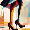 Woman High Heels Diamond Painting