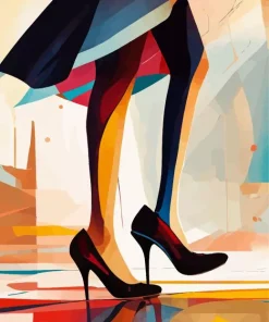 Woman High Heels Diamond Painting