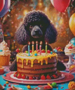 Black Poodle Art Diamond Painting