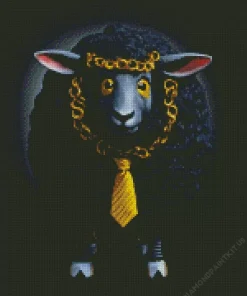 Black Sheep Diamond Painting