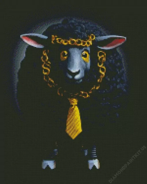 Black Sheep Diamond Painting