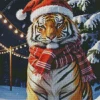 Christmas Tiger Diamond Painting