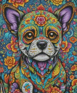 Dog Sugar Skull Diamond Painting