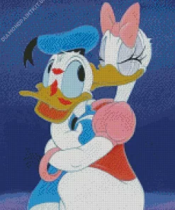 Donald Duck Kissing Art Diamond Painting