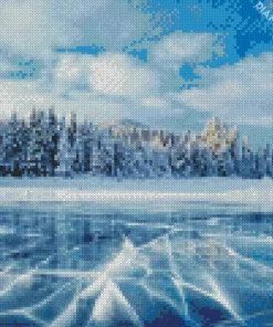 Frozen Lake Diamond Painting