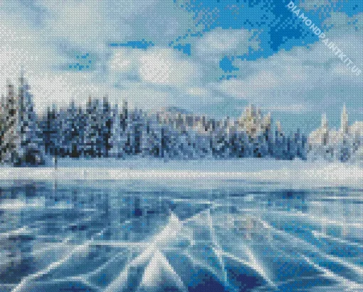 Frozen Lake Diamond Painting