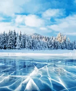 Frozen Lake Diamond Painting